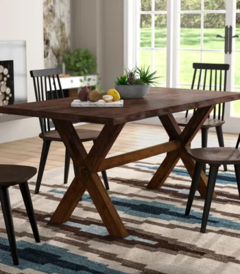 wooden dining table