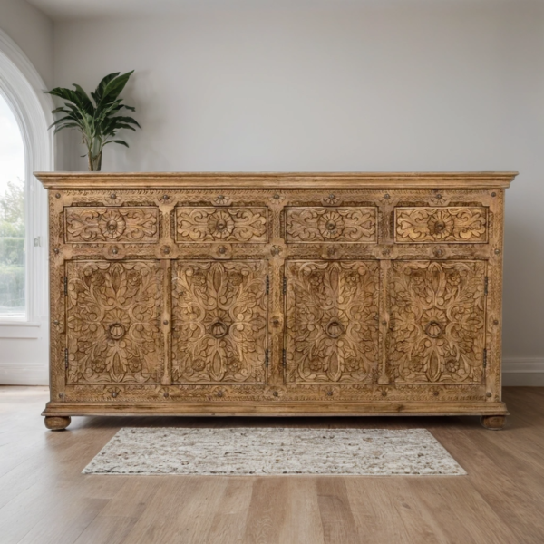 Solid Wood Sideboard-Storage Cupboard