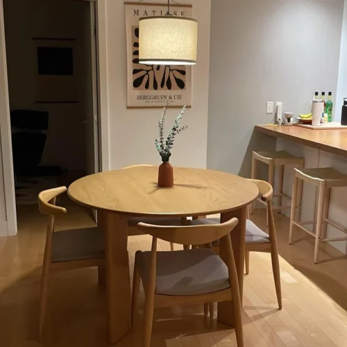 Gregor Round Mango Wood Dining Table photo review