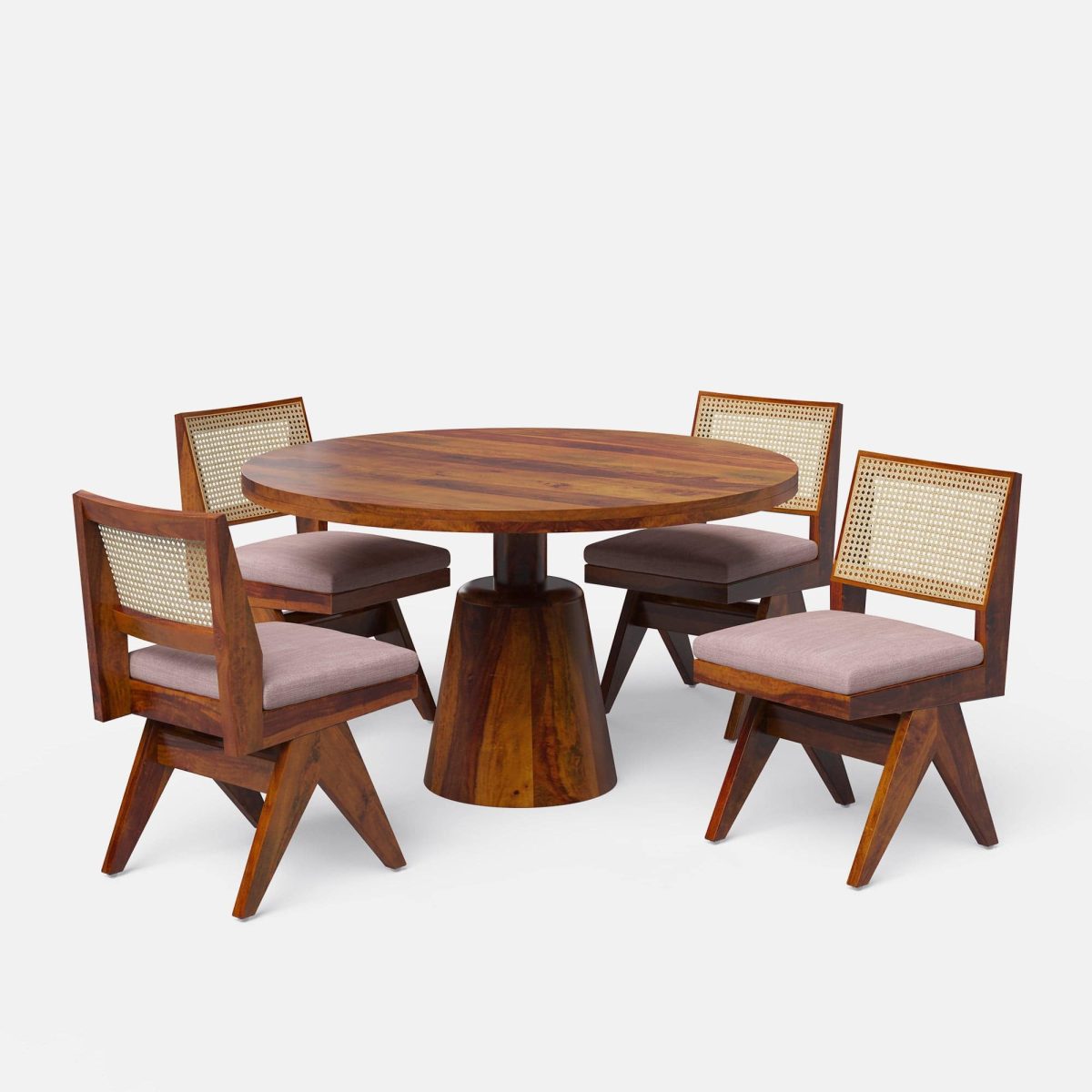 Rattan Jo -Dining Table With 2,4,6 Chair - Viratra Art Decor