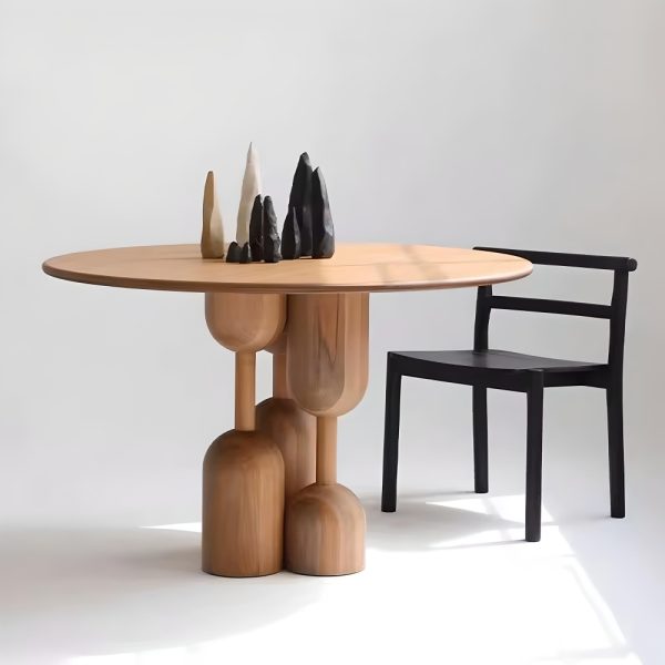 solid oak dining table