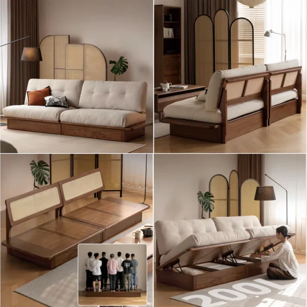 Japandi Solid Oak Wood Frame Sofa with Large Under Seat Storage T0 498f5cd1 0857 4f4c a3db 8110601c936b 720x
