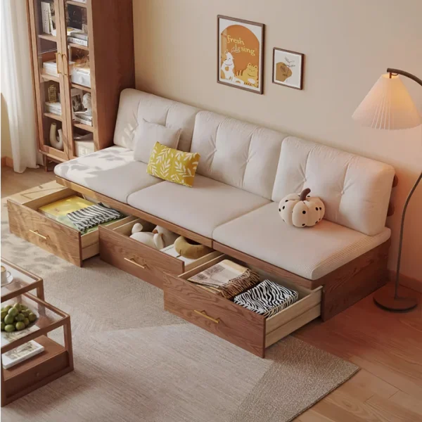 Japandi Solid Wood Floor Sofa with Hidden Storage Drawers T1 1a05b729 7b3b 4d09 9710 e0b88fb10249 720x
