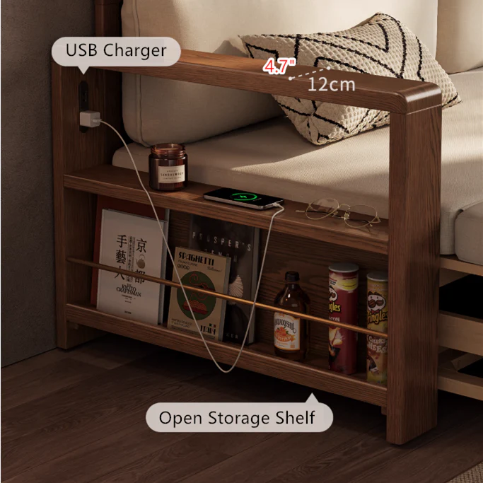 Solid Wood Pull Out Sofa Bed with Underneath Storage Drawers T7 26fd668d b9a8 43bd abc6 6282b416f733 683x