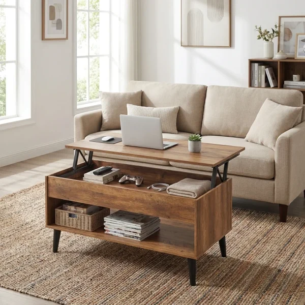 39.4“+Lift+Top+Coffee+Table+with+Storage+for+Living+Room,+Home+Office 487141119