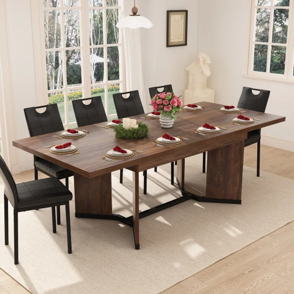 59 86 +Extendable+Dining+Table+for+6 10+Person,+Farmhouse+Rectangle+Extending+Dining+Table+w Removable+Leaves+Space+Saving,+Wooden+Adjustable+Tables+for+Kitchen+Office+Living+Room 1562993666 (1)