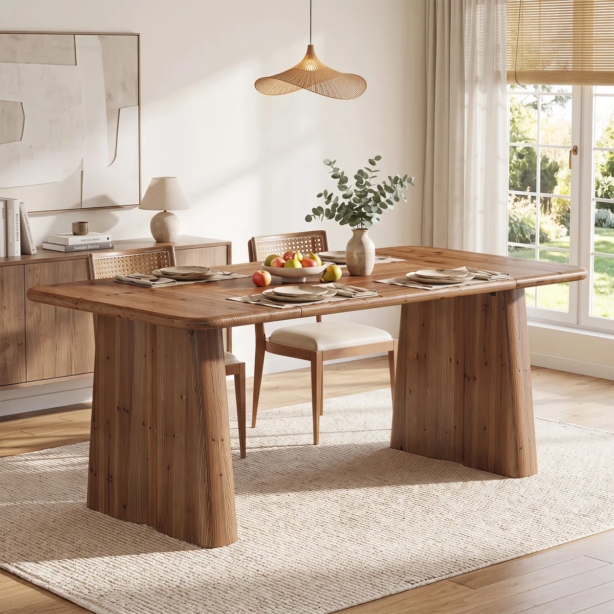 63_+Solid+Wood+Dining+Table,+Farmhouse+Kitchen+Table+for+4-6+People (8) 63 +Solid+Wood+Dining+Table,+Farmhouse+Kitchen+Table+for+4 6+People (8)