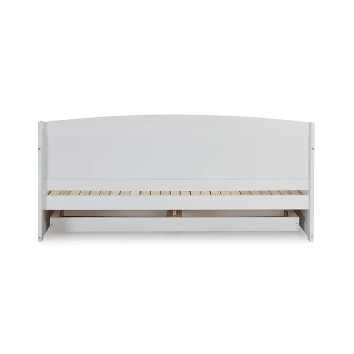Beckett Twin to King Solid Wood Frame Extendable Daybed with Storage Drawers and Trundle Guest bed 11