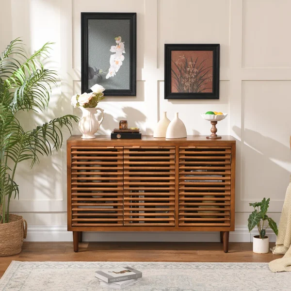 Jahey+Modern+3 Door+Storage+Cabinet+With+Adjustable+Shelves,+Slatted+Doors 368952915 (5)