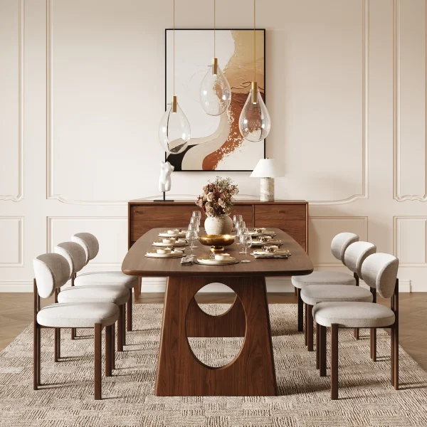 Joceline+78.7''+x+39.4 +Solid+Walnut+Dining+Table+For+6 8 1893264812 (2)