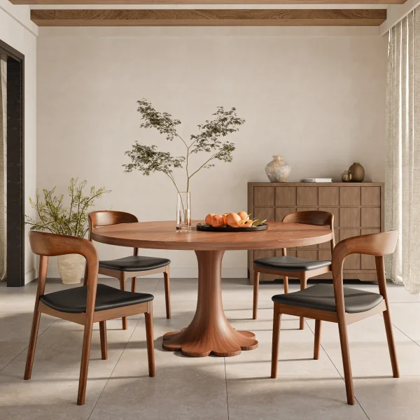 Kitchen Dining+Room+Floral Shaped+Table+Set+Solid+Wood+(1+Table+4+Chairs 6+Chairs)+A+Blossoming+Centerpiece+For+Your+Home 262353606 262353607 262353610