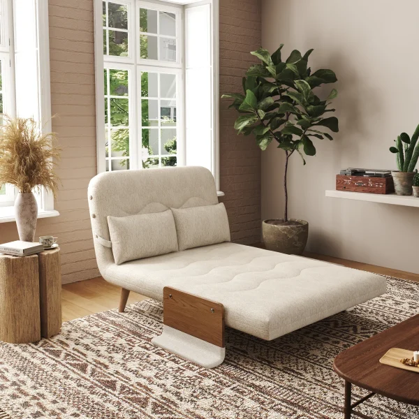 Modern+Convertible+Sleeper+Chair,+3 in 1+Sofa+Bed+with+Hidden+Metal+Support+Feet,+Removable+Armrest+Covers+&+Pillow,+Single+Armchair+Chair+Bed+for+Living+Room,+Spare+Room 652643463