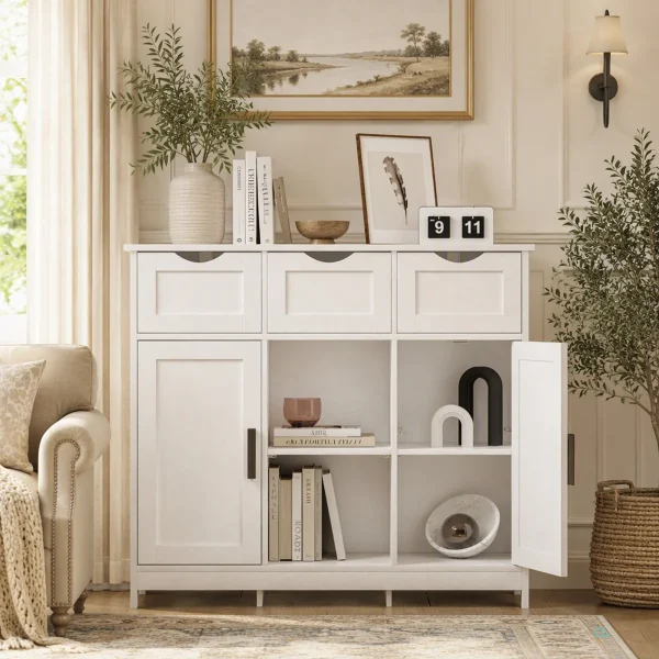 Storage+Cabinets,Wooden+Floor+Cabinet,With+Drawers+And+Shelves+Storage+Cabinets,Accent+Cabinet+For+Living+Room,Bedroom,Bathroom+Furniture+Home+Decor 114223633 (1)