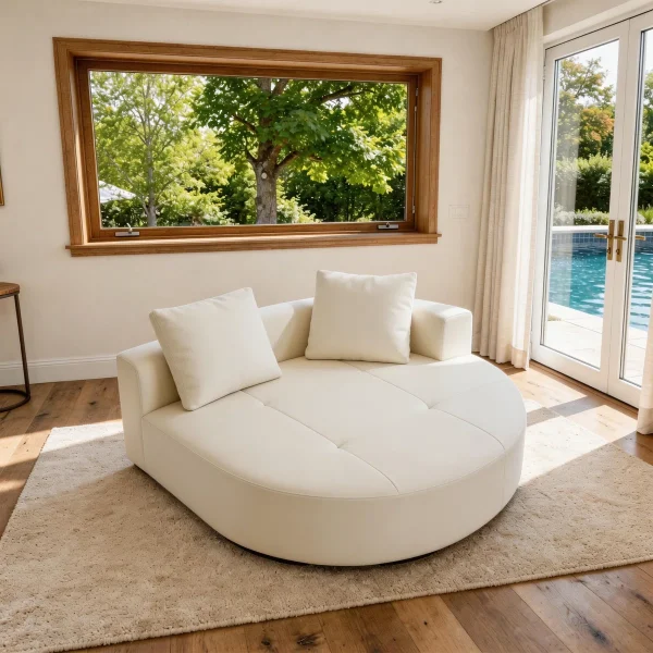 Upholstered+Oversized+Beige+Round+Modular+Sectional+Curved+Sleeper+Sofa+with+2+Pillows,+Compressed+All+Foam+No+Assembly+Required 1215253054 (1)