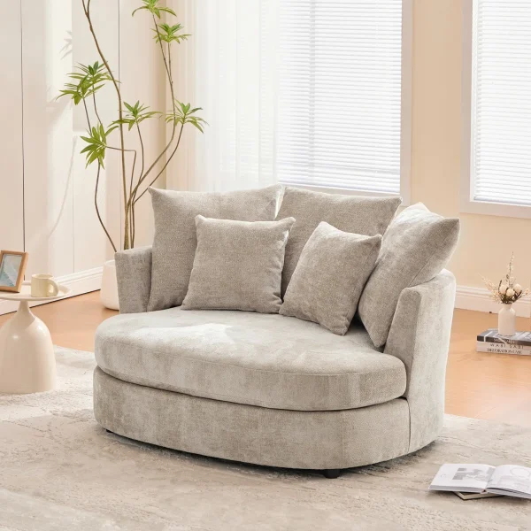 Upholstered+Oversized+Slipcovered+Accent+Chenille+Barrel+Chair+Round+Sofa+Chair 2011969538 (3)