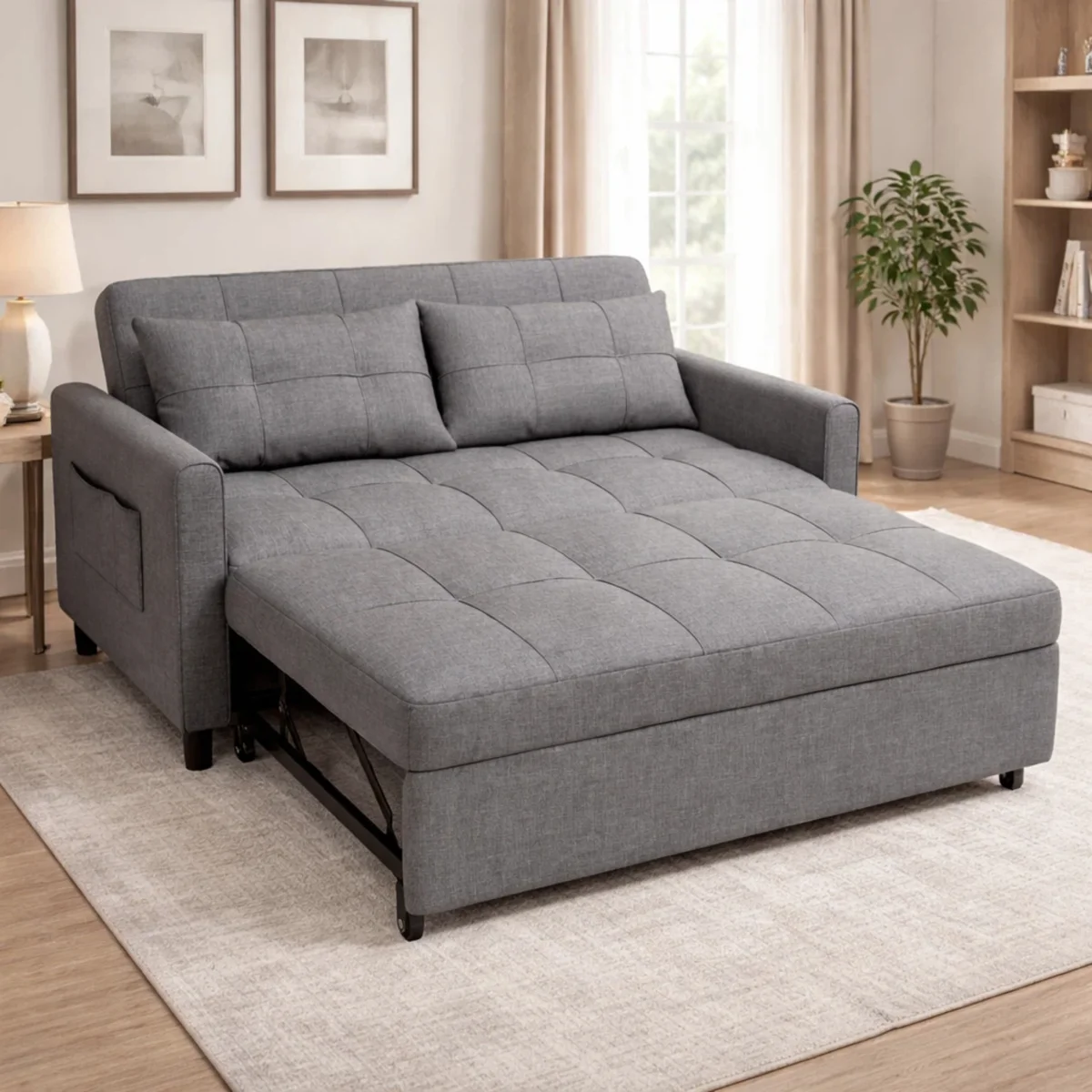 Upholstered+Sleeper+Sofa,+Pull-Out+Bed+with+2+Cushions+for+Living+Room,+Bedroom,+Apartment.-884890913 Upholstered+Sleeper+Sofa,+Pull Out+Bed+with+2+Cushions+for+Living+Room,+Bedroom,+Apartment. 884890913